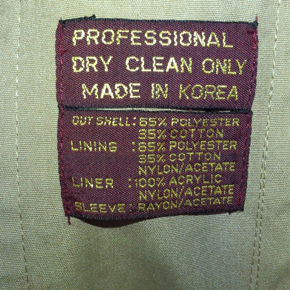 Vintage Repp Ltd Tan Trench Coat Mens 40 Plaid Lined Double Breasted Overcoat - Picture 4 of 4